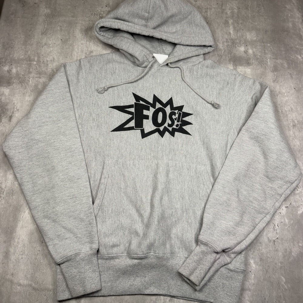 Champion Reverse Weave Virgil Abloh Figures Of Speech Hoodie Gray Off-White